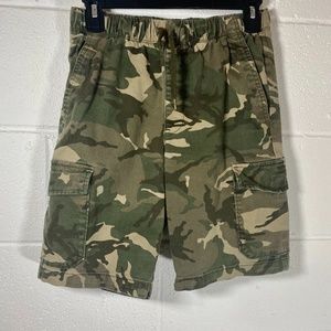 Old Navy Green Camouflage Shorts